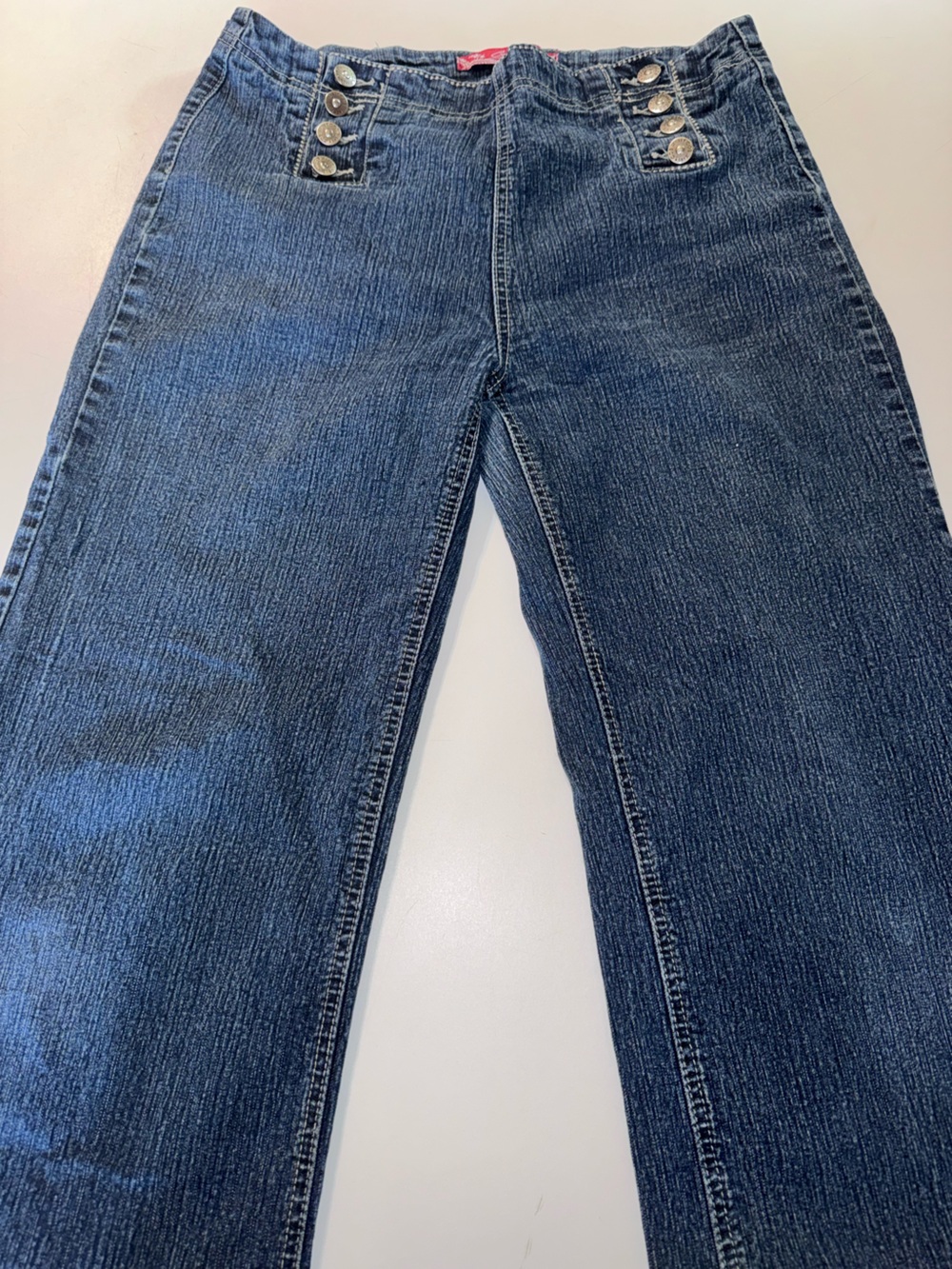 COS Women's Flare Jeans in Dark Blue Denim - Picture 6 of 6